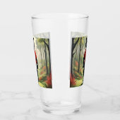 "Vooruit! Een zwarte tijger die golft in het Bos Glas (Links)