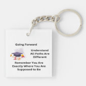 Vooruit gaan Afstuderen op een Sleutelhanger (Achterkant)