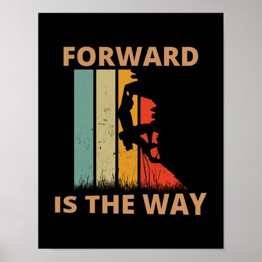 Vooruit is de weg poster (Voorkant)