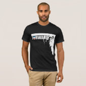 Vooruit - Van een klif! - Anti Obama T-shirt (Voorkant volledig)