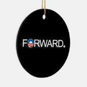 Vooruitblik voor Obama 2012 Keramisch Ornament (Rechts)