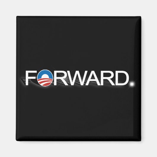 Vooruitblik voor Obama 2012 Magneet (Voorkant)