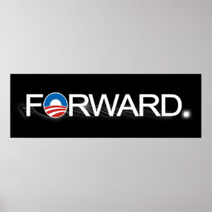 Vooruitblik voor Obama 2012 Poster