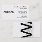 Vooruitblik voor Obama 2012 Visitekaartje (Voorkant / Achterkant)