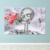 Vooruitblikkend naar de lente canvas afdruk (Insitu (Houten vloer))