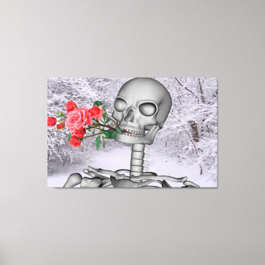 Vooruitblikkend naar de lente canvas afdruk (Voorkant)