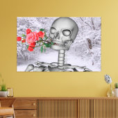 Vooruitblikkend naar de lente canvas afdruk (Insitu (Woonkamer))