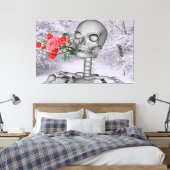 Vooruitblikkend naar de lente canvas afdruk (Insitu (Slaapkamer))