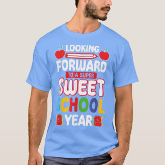 Vooruitblikkend naar een superschooljaar terug  t-shirt
