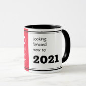 Vooruitblikkend naar FAREWELL 2020 | Nieuw jaar 20 Mok (Voorkant rechts)