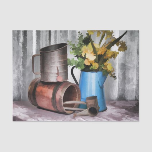 Vooruitblikkend naar het verleden tissuepapier (Voorkant)