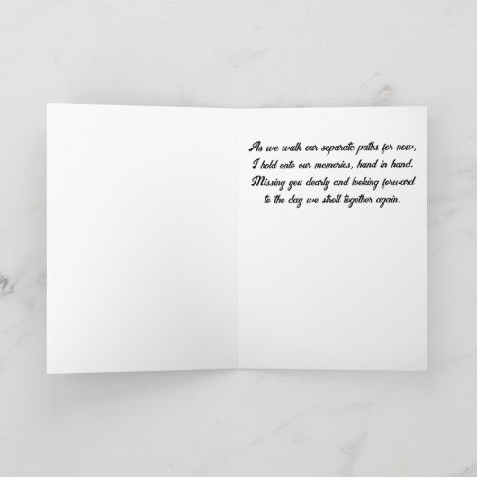 Vooruitblikkend naar wanneer wij opnieuw samen bui kaart (Binnen)