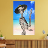Vooruitblikkend op de zomer canvas afdruk (Insitu (Woonkamer))
