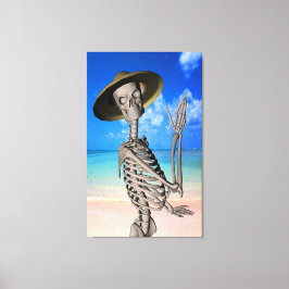 Vooruitblikkend op de zomer canvas afdruk