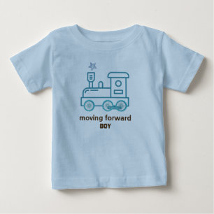 Vooruitgaan Baby Jongens T-shirt Blauw