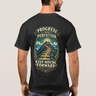 Vooruitgang Boven Perfectie Blijf Vooruitgaan T-shirt