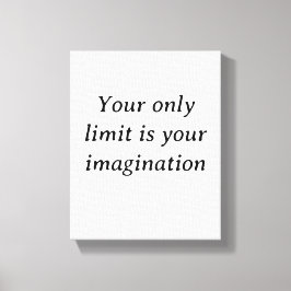 Vooruitgang boven perfectie – minimalistisch Motiv Canvas Afdruk