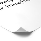 Vooruitgang boven perfectie – minimalistisch Motiv Poster (Hoek)