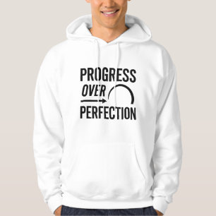 Vooruitgang boven perfectie – Motivatie zonsopgang Hoodie