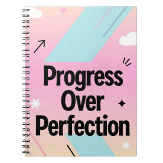 Vooruitgang Boven Perfectie – Motiverend Dagboek Notitieboek