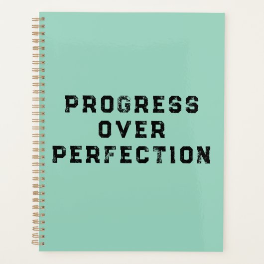 Vooruitgang Boven Perfectie Planner (Voorkant)