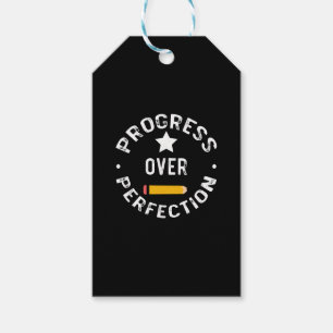 Vooruitgang Boven Perfectie Terug naar School Lera Cadeaulabel