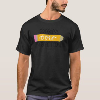 Vooruitgang Boven Perfectie Terug Naar School Lera T-shirt
