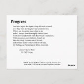 VOORUITGANG BRIEFKAART (Achterkant)