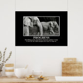 Vooruitgang door de schouders van de schouders van poster (Keuken)