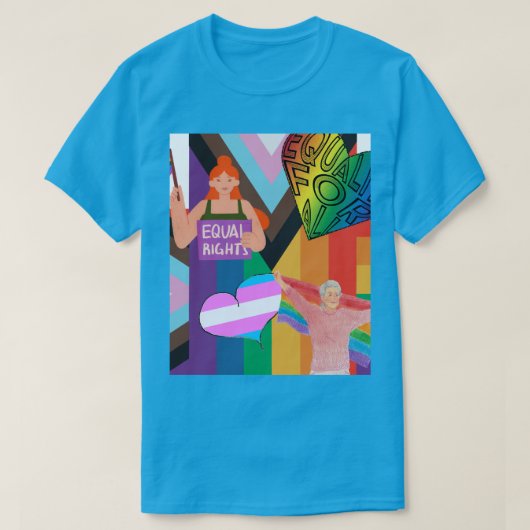 Vooruitgang en trots t-shirt (Design voorkant)
