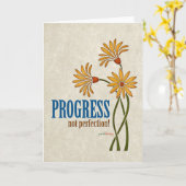 Vooruitgang, geen perfectie! (herstelofferte) kaart (Gele Bloem)
