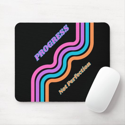 Vooruitgang geen perfectie Muismat nuchter leven (Met muis)