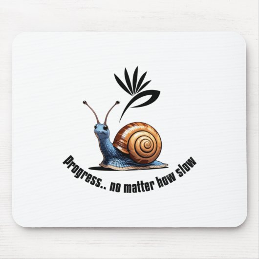 Vooruitgang... hoe traag Sticker Muismat (Voorkant)