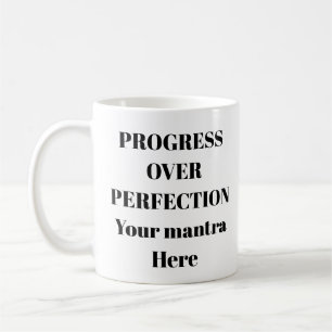 Vooruitgang in perfectie Motivatie Mok