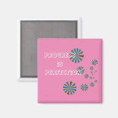 Vooruitgang is Perfection Magnet (Voorkant / Achterkant)