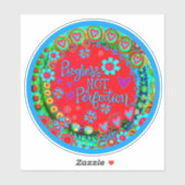Vooruitgang Niet Perfectie Leuke Kleurrijke Inspir Sticker (Vel)