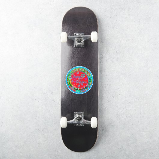 Vooruitgang Niet Perfectie Leuke Kleurrijke Inspir Sticker (Skateboard)