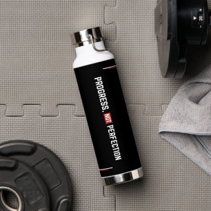 Vooruitgang Niet Perfectie Motivatie Gym Waterfles