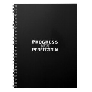 vooruitgang niet perfectie notitieboek