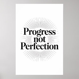 Vooruitgang Niet Perfectie Poster