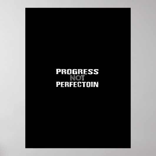 vooruitgang niet perfectie poster (Voorkant)