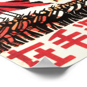 Vooruitgang onder de banner van Mao Zedong! China  Poster (Hoek)