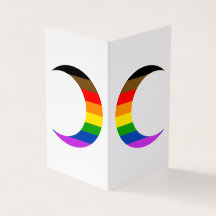 Vooruitgang Pride Crescent Moons Wenskaart