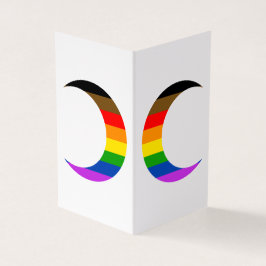 Vooruitgang Pride Crescent Moons Wenskaart Visitekaartje