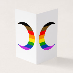 Vooruitgang Pride Crescent Moons Wenskaart Visitekaartje