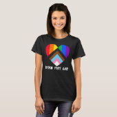 Vooruitgang Pride Regenboog Vlag Inclusiviteit Har T-shirt (Voorkant volledig)