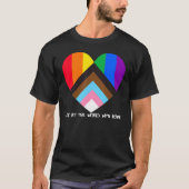 Vooruitgang Pride Regenboog Vlag Inclusiviteit Har T-shirt (Voorkant)