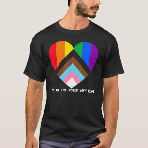 Vooruitgang Pride Regenboog Vlag Inclusiviteit Har T-shirt