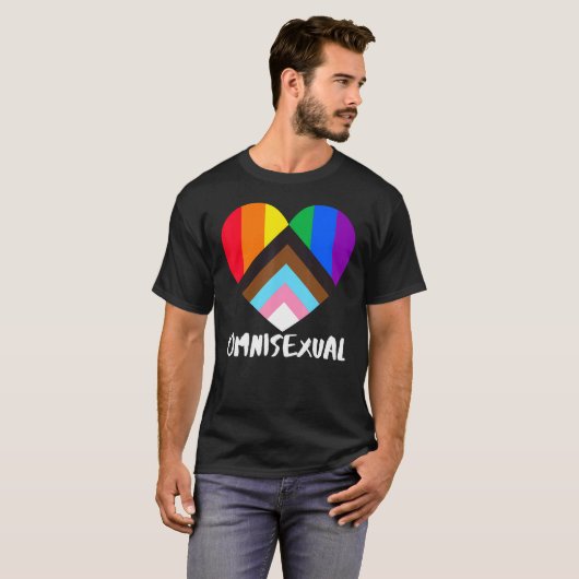 Vooruitgang Pride Regenboog Vlag Inclusiviteit Har T-shirt (Voorkant volledig)