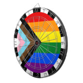 Vooruitgang Rainbow Flag darts, Pride & LGBTQ Dartbord (Voorkant Rechts)